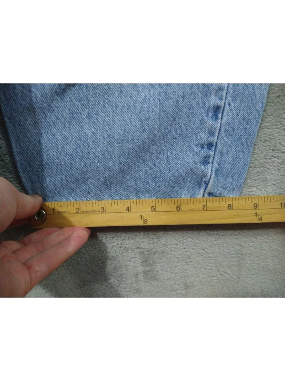 Vintage Levis 505 Jeans Mens 40x32 Blue Denim Straight Fit Light Wash Orange Tab